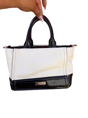 Kate Spade New York Two-Tone Mini Satchel With Removable Strap & Bow Detail